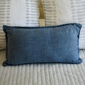 West Elm Chambray Lumbar Pillow Cover